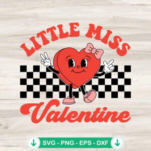 mockup-206426.jpg Little Miss Valentine Retro Groovy SVG file for Cricut and cutting machines