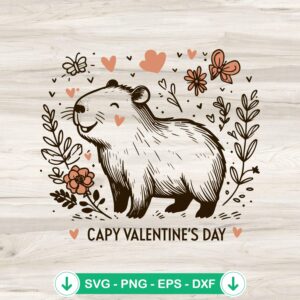mockup-206501.jpg Capybara Valentine's Day SVG file - cutting file for Cricut