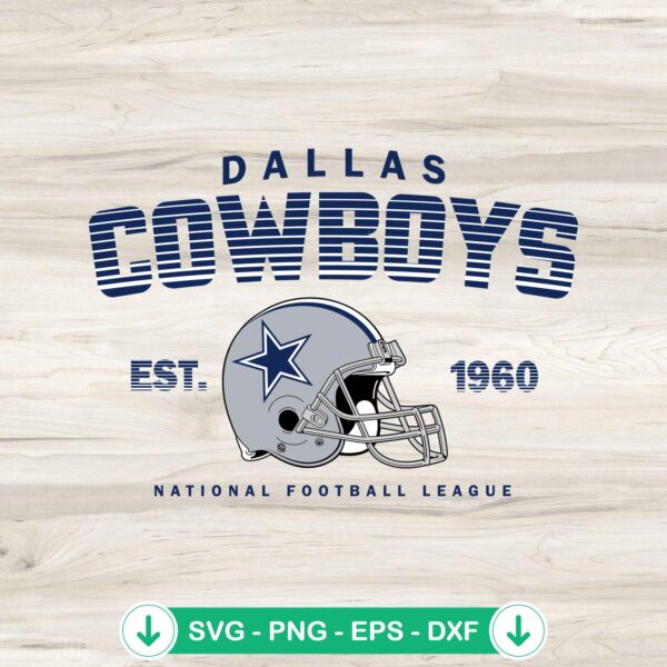Dallas Cowboys Est. 1960 Retro svg file for Cricut and cutting machines