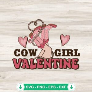 mockup-206651.jpg Cowgirl Valentine Retro Vintage SVG file for Cricut