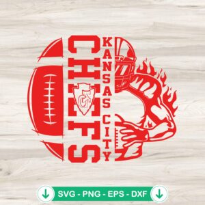 mockup-206762.jpg Kansas City Chiefs Football Player SVG file for cutting