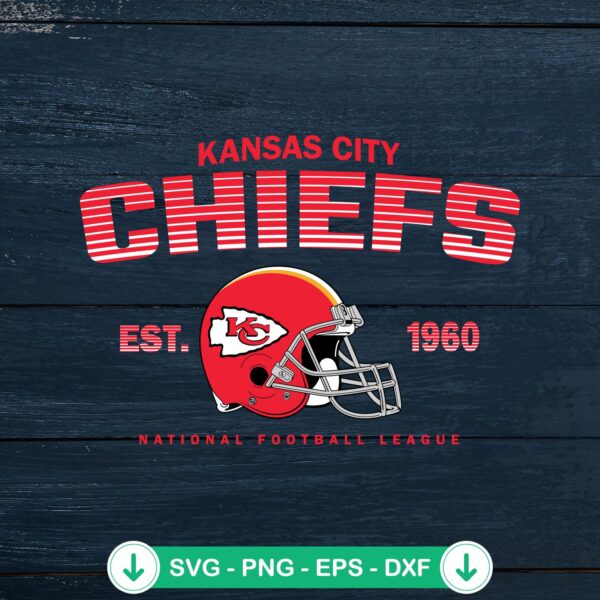 Kansas City Chiefs Est. 1960 Retro SVG file for Cricut cutting machine