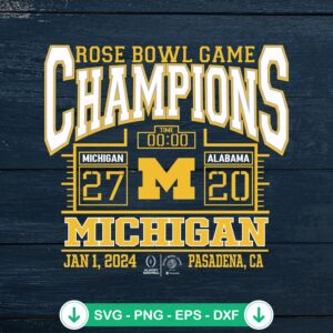 mockup-206930.jpg Rose Bowl Game Champions SVG file for Michigan Wolverines
