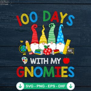 mockup-207554.jpg 100 Days With My Gnomies SVG file for cricut and cutting machine