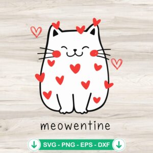 mockup-207629.jpg Meowentine Cute Cat Valentine SVG file for cricut svg cutting