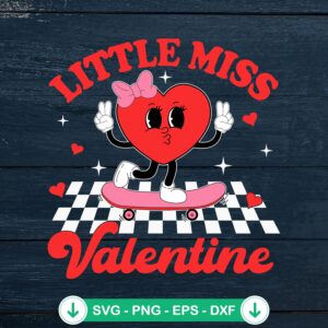 mockup-207665.jpg Groovy Little Miss Valentine SVG file for Cricut cutting