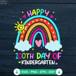 mockup-208450.jpg Happy 100th Day Of Kindergarten SVG file for Cricut