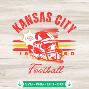 mockup-208564.jpg Kansas City Football 1960 Retro svg file cricut svg cutting file KC Chiefs Helmet Logo
