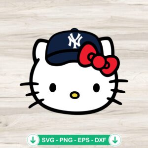 mockup-208618.jpg Hello Kitty New York Yankees svg file for cutting machines