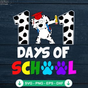 mockup-208646.jpg Funny 101 Days Of School SVG file - Dabbing Dalmatian dog cutting file