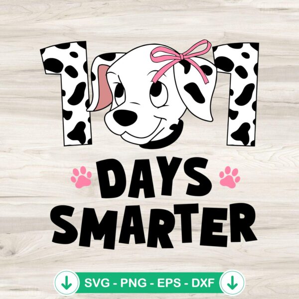 Dalmatian dog svg file for back to school teacher project