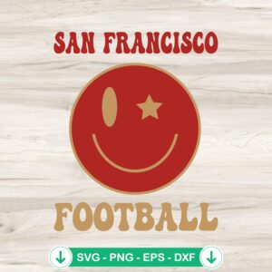 mockup-208660.jpg San Francisco Football Smiley Face SVG file for Cricut cutting machine