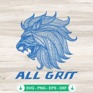 mockup-208711.jpg All Grit Lions Logo Vintage SVG file for Cricut SVG cutting file