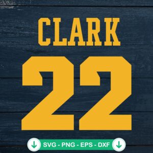mockup-208752.jpg Clark 22 Iowa Hawkeyes SVG file for women's basketball
