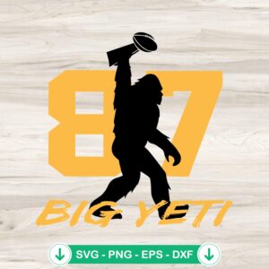 mockup-208957.jpg Bigfoot Big Yeti Football SVG file for Cricut cutting machine