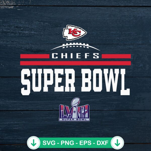 Kansas City Chiefs Super Bowl LVIII SVG file for cutting machines
