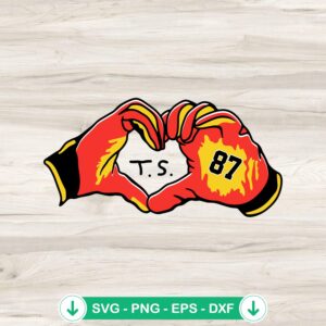 mockup-209199.jpg Travis Kelce gloves heart SVG file for Cricut cutting