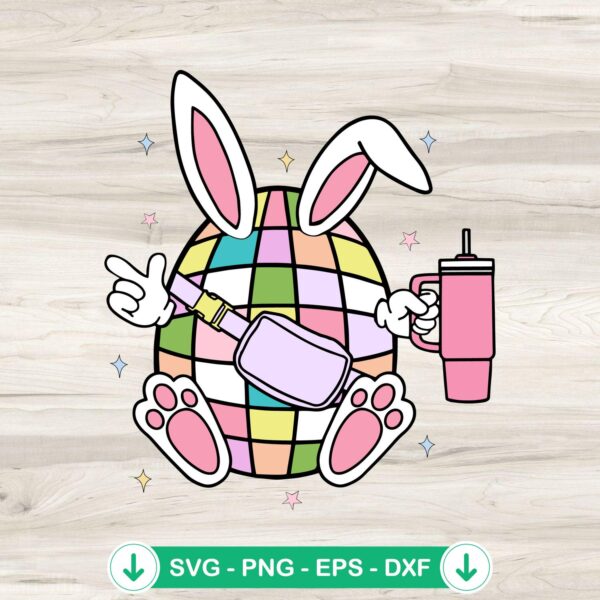 Easter Eggs Boojee Bunny SVG file for Cricut cutting machine