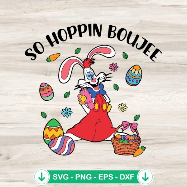 Easter So Hoppin Boujee tumbler SVG file for Cricut cutting
