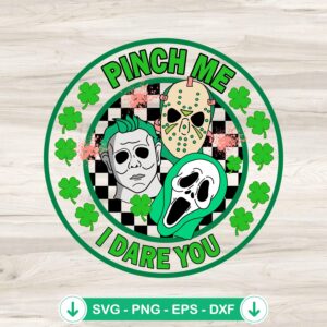 mockup-211416.jpg Pinch Me I Dare You Retro svg file for horror movie crafts