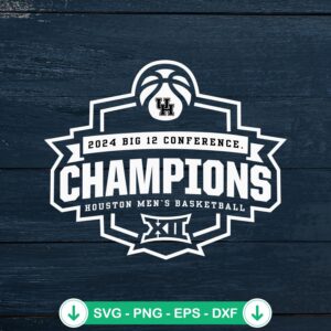 mockup-211548.jpg 2024 Big 12 Conference Champions SVG file for Houston Men's Basketball cutting file