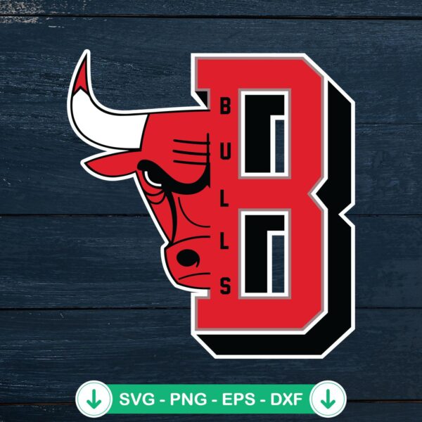 NBA Chicago Bulls Mash Up SVG file for Cricut cutting machine
