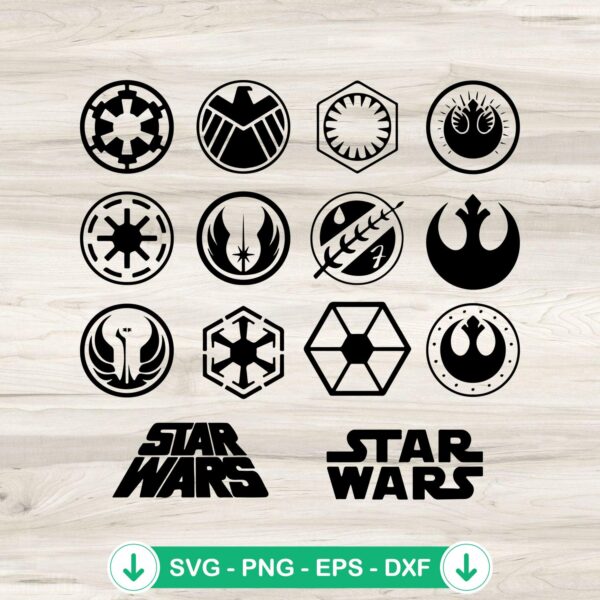 Star Wars Empire logo SVG file for cutting machine
