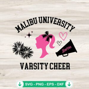 mockup-74204.jpg Barbie Malibu University Varsity Cheer SVG file for cutting machine