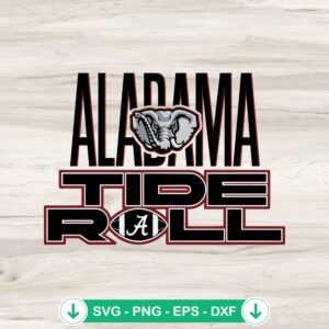 mockup-74265.jpg Alabama Roll Tide Football SVG file for Cricut cutting machine