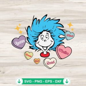 mockup-74277.jpg Dr Seuss Candy Hearts svg file, Thing 1 Thing 2 cutting file