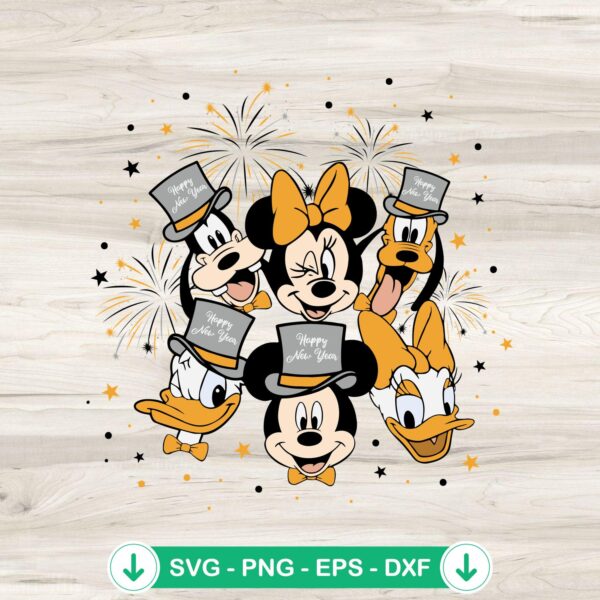 Disney New Year SVG file for Cricut and cutting machines
