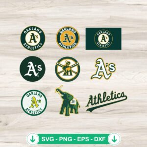 Oakland Athletics baseball SVG file, cricut svg cut file