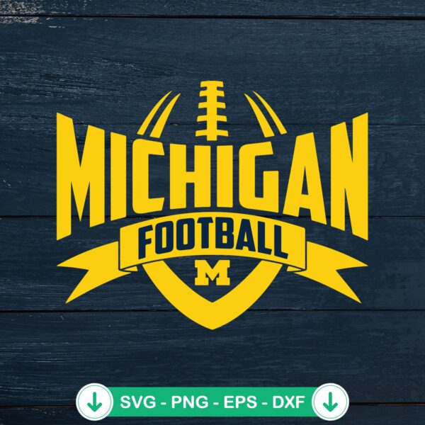 Michigan Football Logo SVG file for Cricut cutting machine