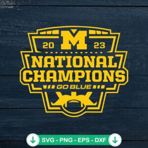 Michigan National Champions SVG file for Cricut cutting machine