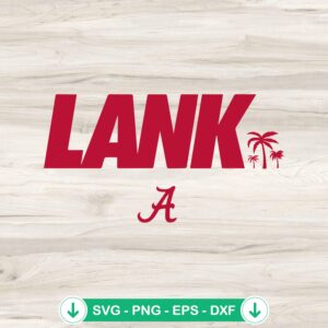 Lank Alabama Crimson Tide SVG file for cutting machine