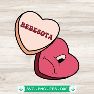 mockup-74576.jpg Bebesota Bad Bunny Candy Heart SVG file for cricut cutting machine