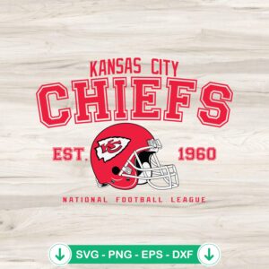 mockup-74585.jpg Kansas City Chiefs Est 1960 SVG file for Cricut cutting
