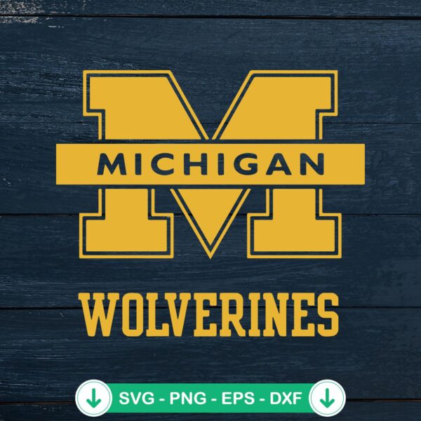 Michigan Wolverines Football SVG file for Cricut and cutting machine