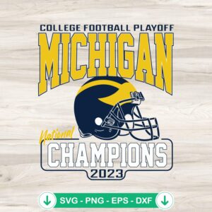 Michigan Wolverines National Champions 2023 SVG file - cutting file