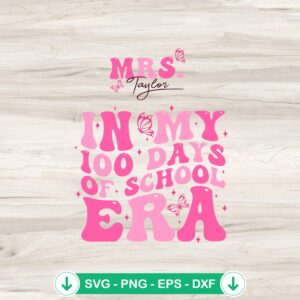 mockup-74875.jpg 100 Days of School SVG file for Cricut cutting machine