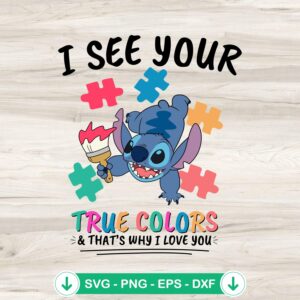 mockup-74943.jpg I see Your True Colors Stitch Autism SVG file for cutting machines