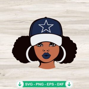 mockup-74948.jpg Dallas Cowboys Black Girl SVG file for cricut and cutting machine