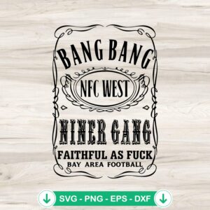 mockup-75012.jpg Bang Bang Niner Gang SVG file for Cricut cutting machine