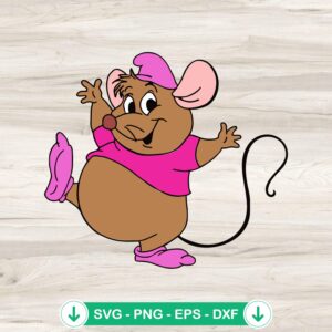 mockup-75023.jpg Gus Gus Mouse Cinderella Disney SVG file for cutting machines