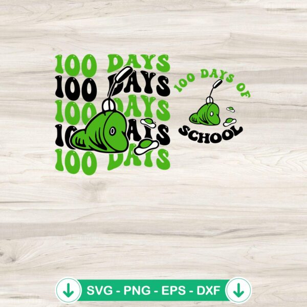 Green Eggs and Ham SVG file for 100 Days of School - Cricut cutting file