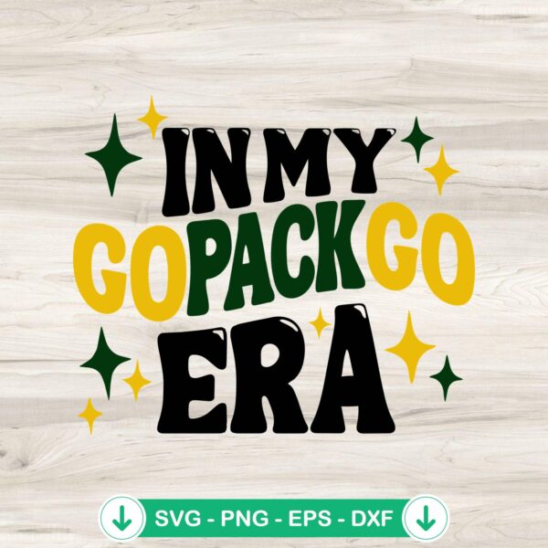 In My Go Pack Go Era SVG file - Green Bay Packers cutting file