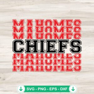 mockup-75216.jpg Patrick Mahomes Chiefs SVG file for cutting machines
