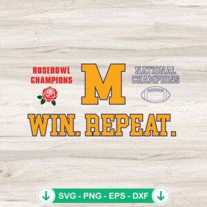 mockup-75237.jpg Michigan Wolverines Win Repeat Champions SVG file for cricut