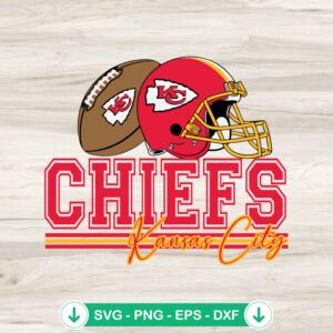 mockup-75247.jpg Kansas City Chiefs Football SVG file for cutting machines