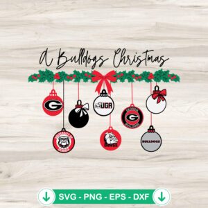 mockup-75287.jpg Bulldogs Christmas SVG file for Cricut cutting machine